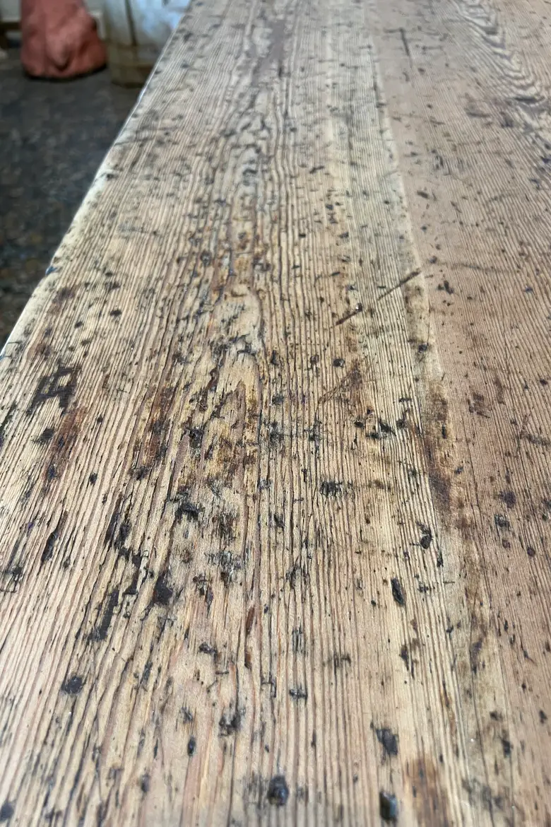 Ancienne table en sapin Début XXème