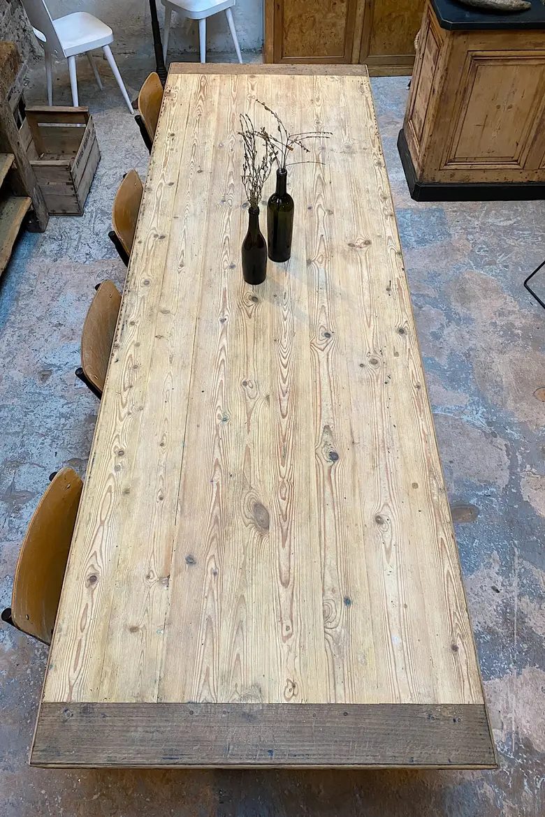 Ancienne table en sapin Début XXème