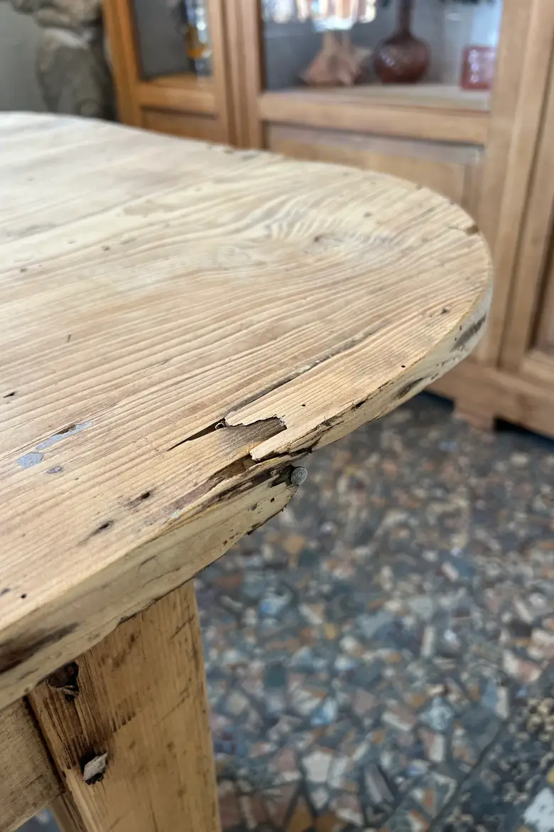 Ancienne table en sapin Début XXème