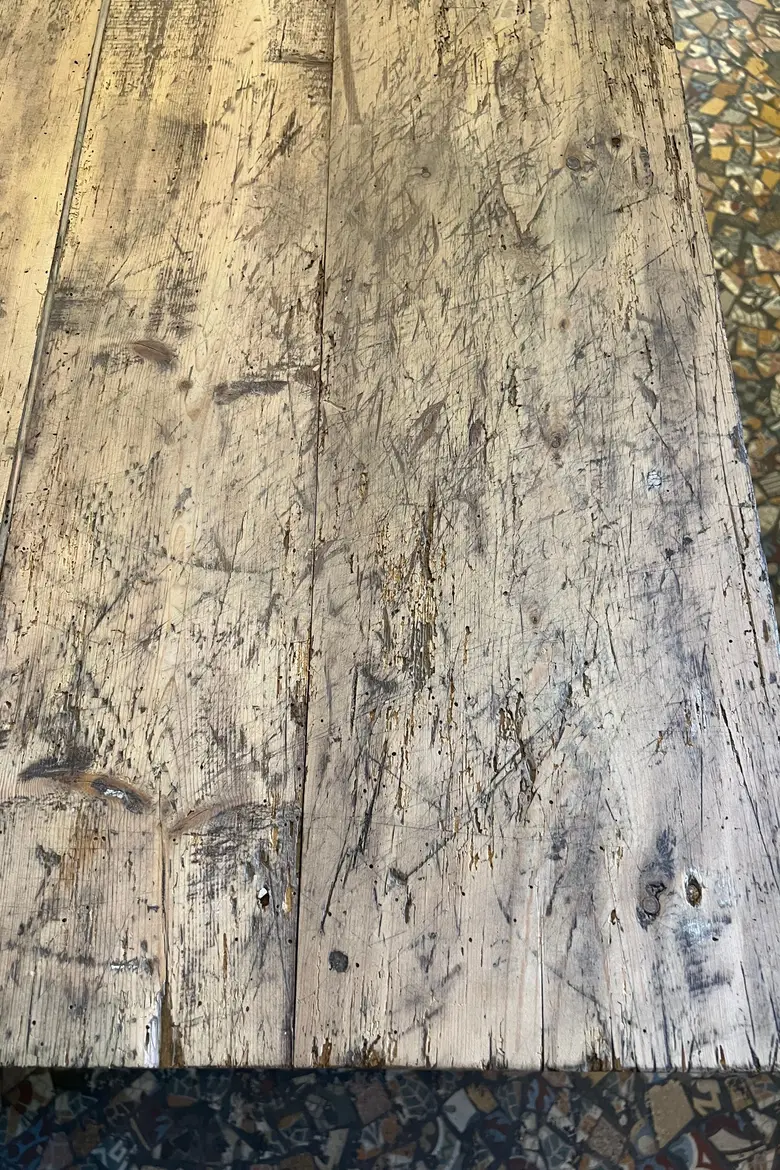 Ancienne table en sapin  Début XXème