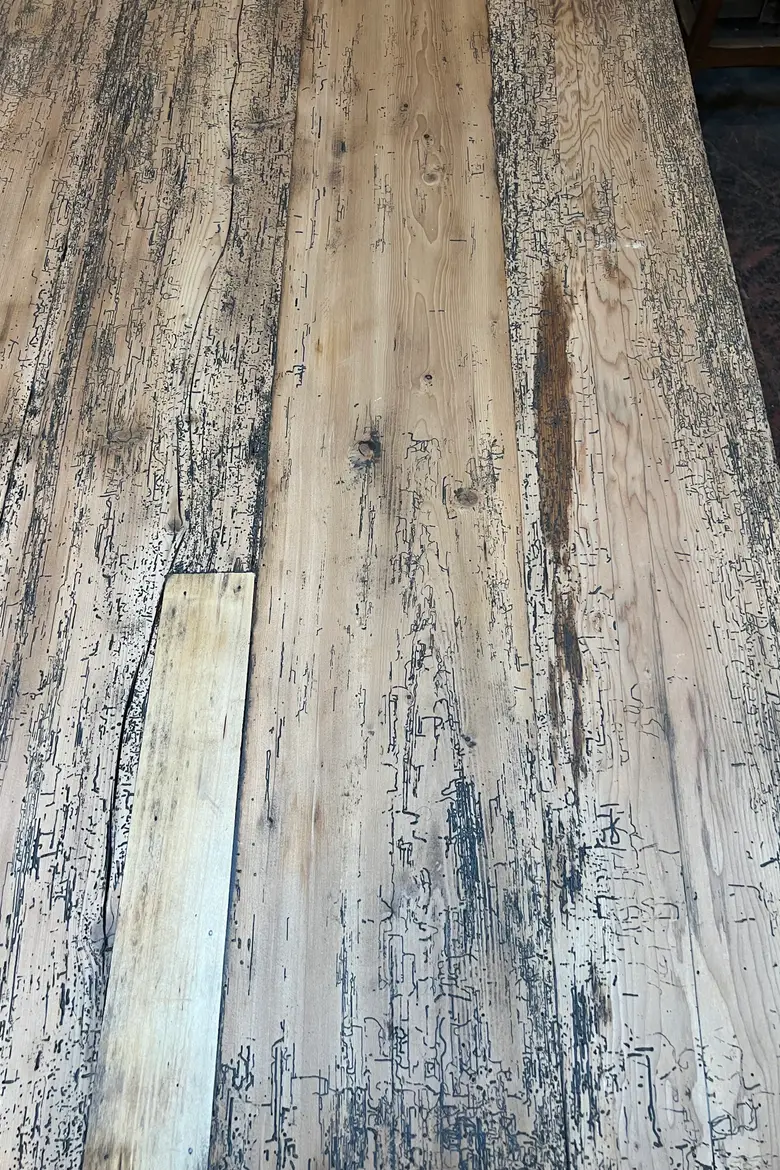Ancienne table en sapin Début XXème
