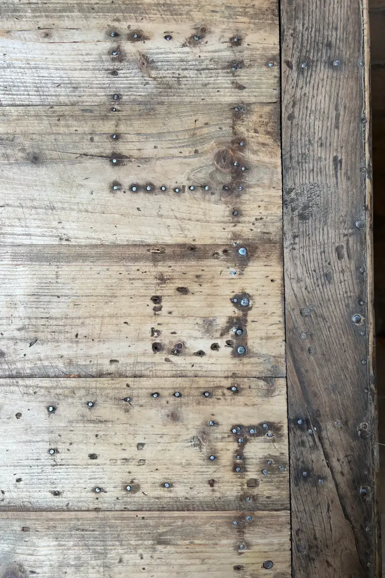 Ancienne table en sapin Début XXème