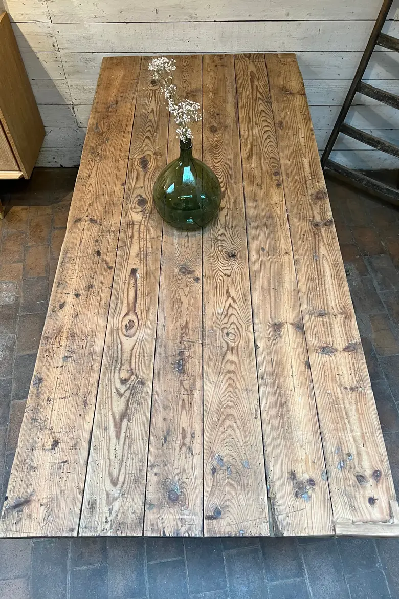 Ancienne table en sapin Début XXème