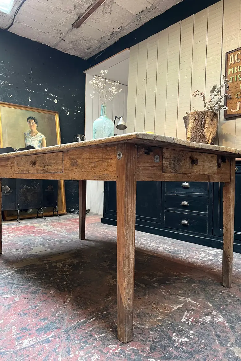 Ancienne table en sapin Début XXème