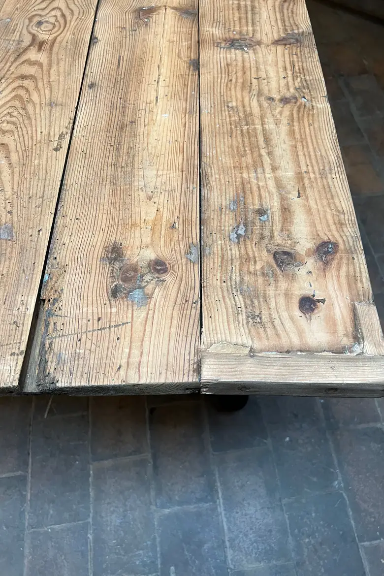 Ancienne table en sapin Début XXème