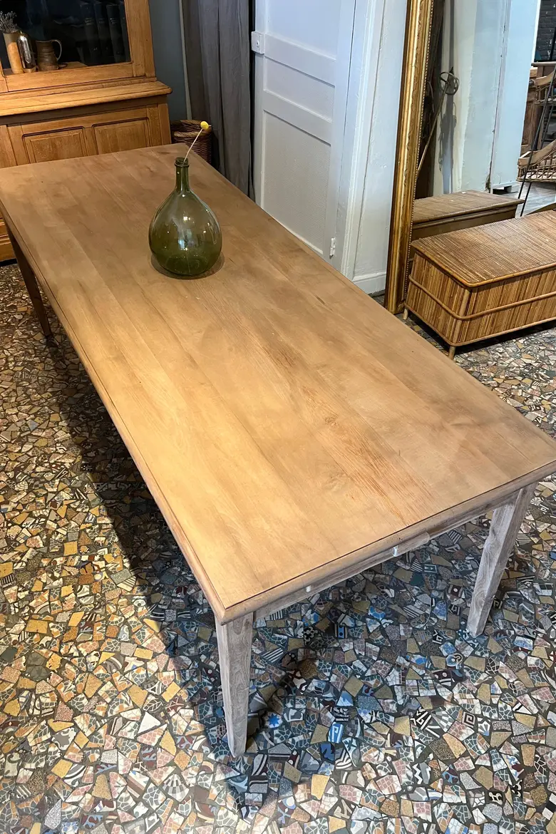 Ancienne table pieds fuseaux Début XXème