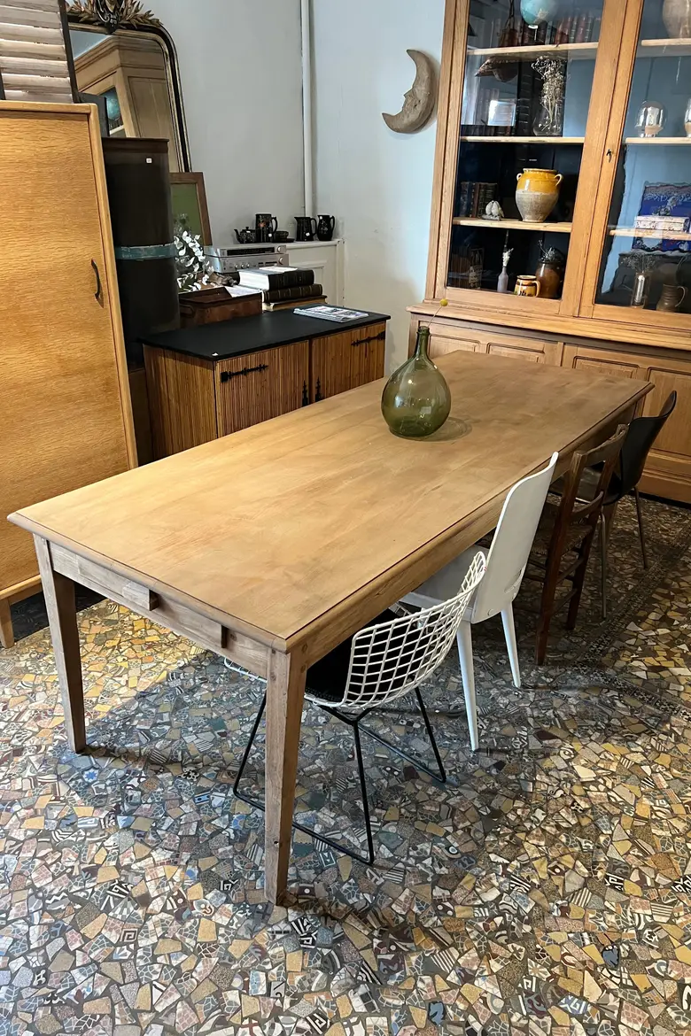 Ancienne table pieds fuseaux Début XXème