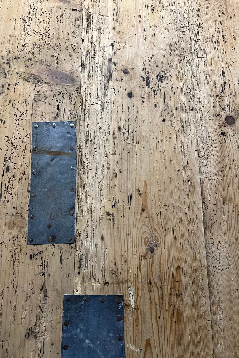 Ancienne table rustique en sapin Début XXème