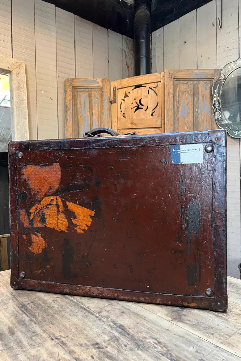 Ancienne valise en cuir