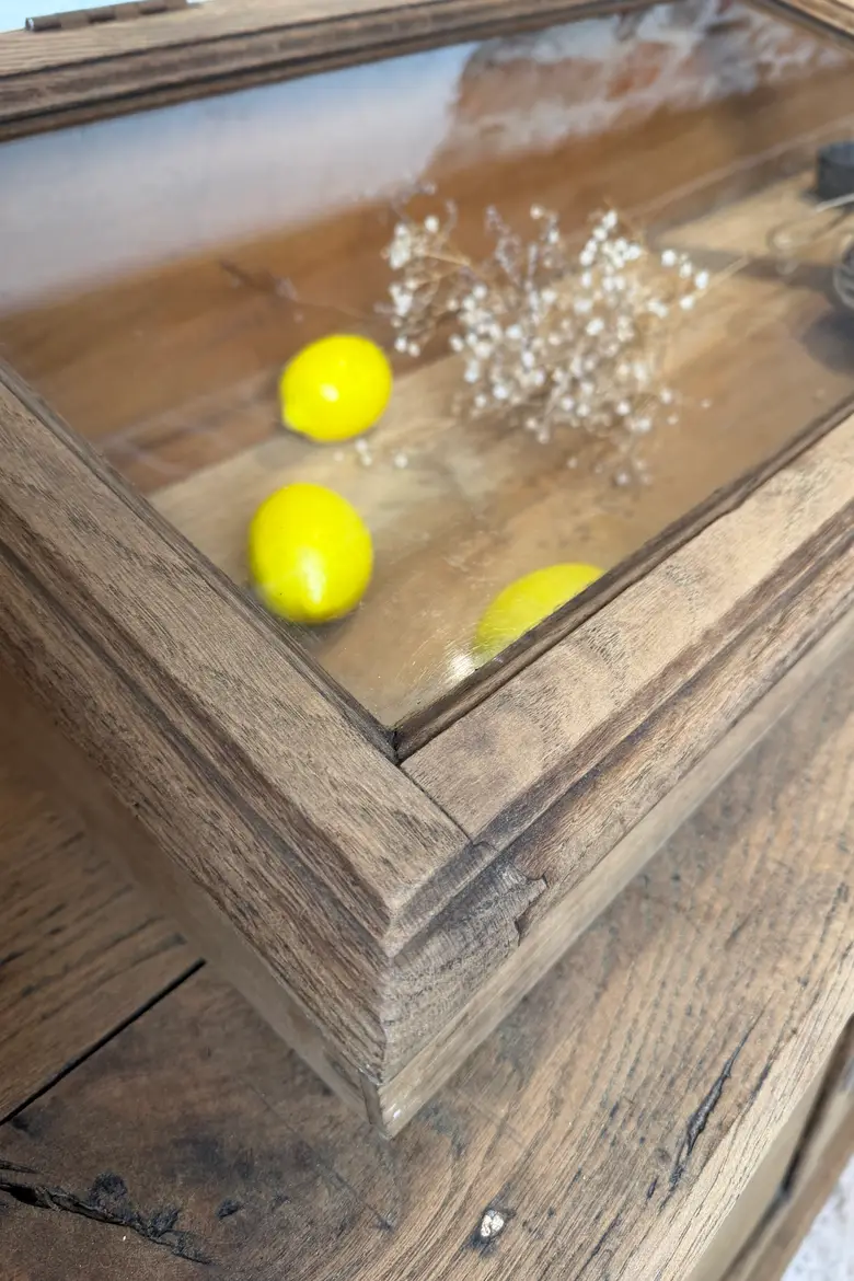 Ancienne vitrine de bijoutier en chêne – Début XXe siècle