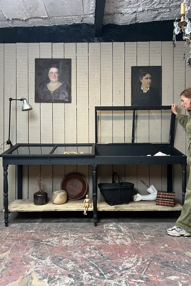 Ancienne vitrine de musée - Époque Napoléon III