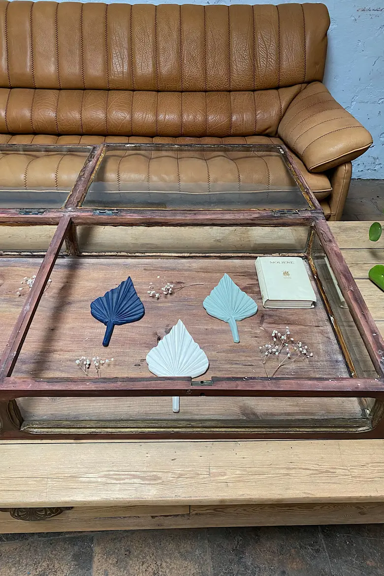 Ancienne vitrine de présentation en bois Début XXème