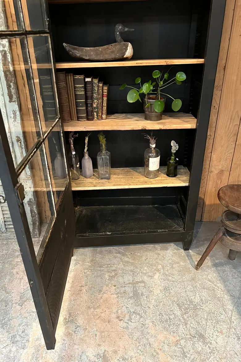 Ancienne vitrine en bois Début XXème
