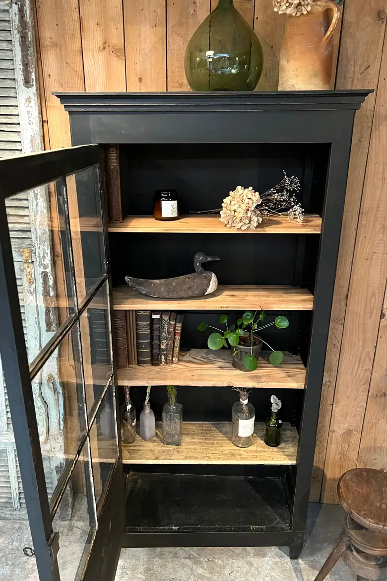 Ancienne vitrine en bois Début XXème