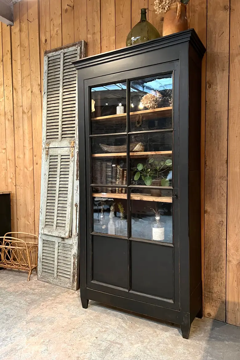 Ancienne vitrine en bois Début XXème