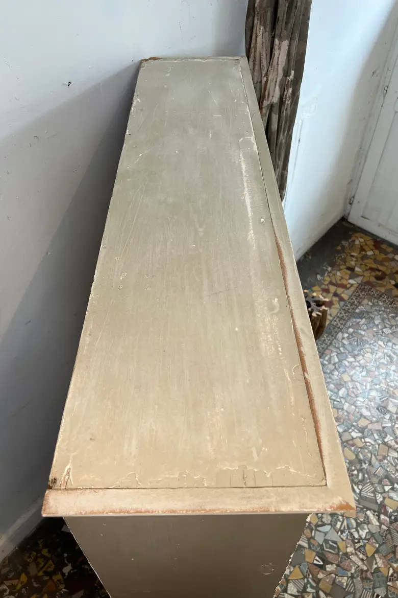 Ancienne vitrine en sapin – Début XXe