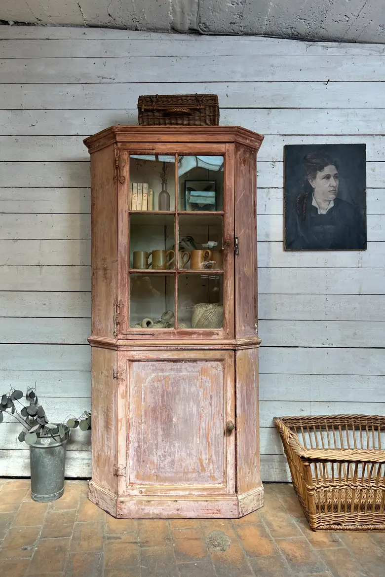 Ancienne vitrine XIXe siècle