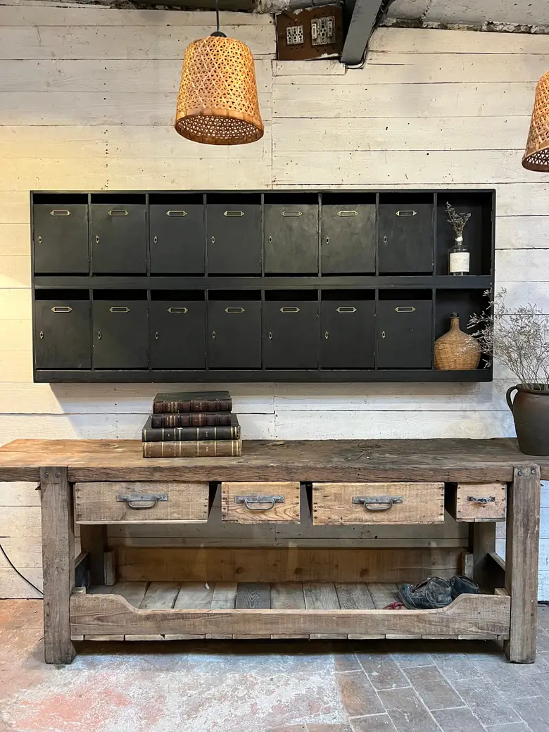 Anciennes boîtes aux lettres en bois Années 50