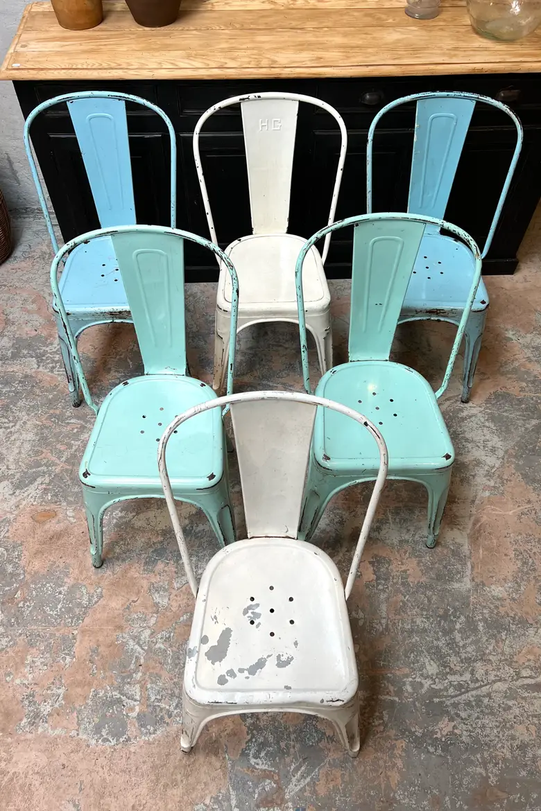 Anciennes chaises Tolix Années 50