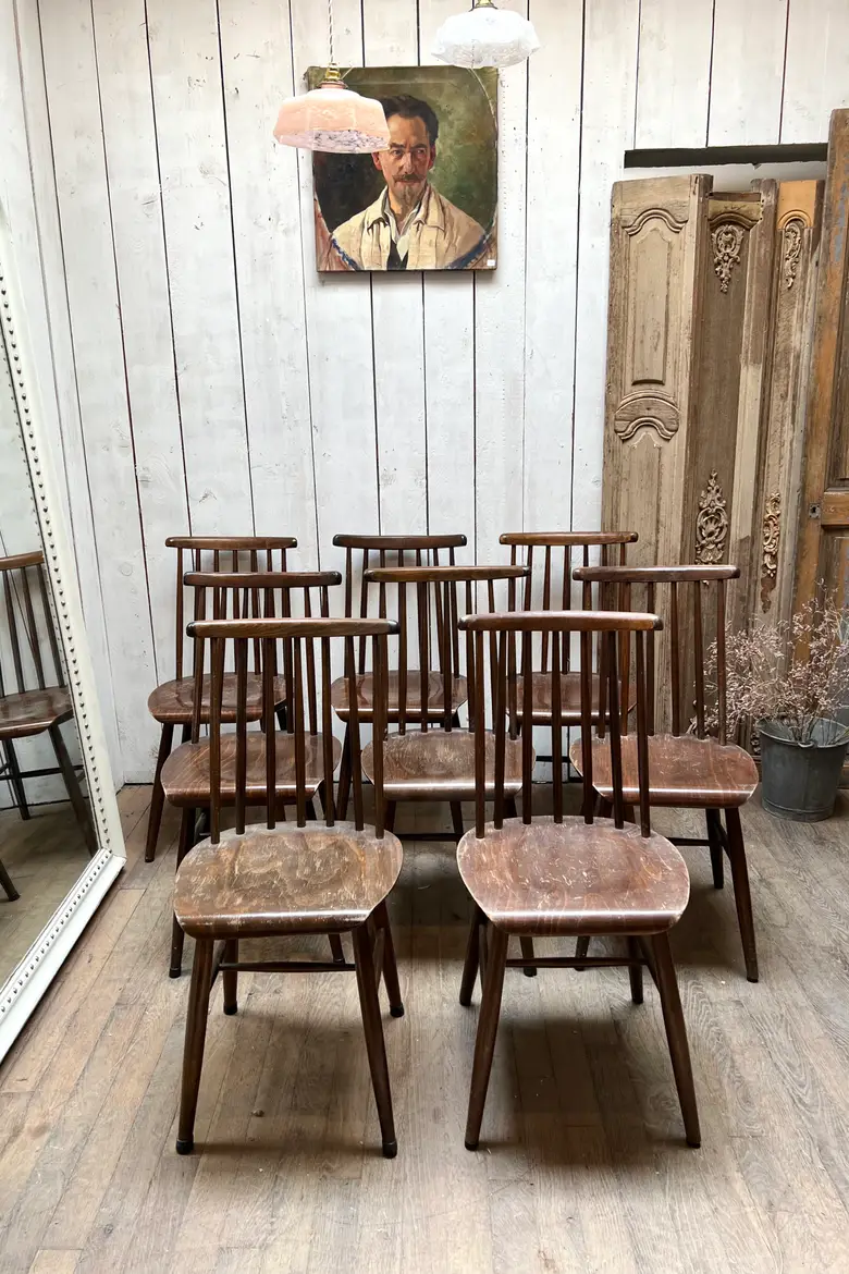 Chaises Fanett Tapiovaara vintage Années 60
