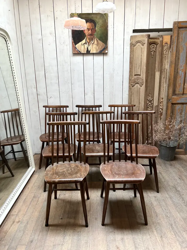 Chaises Fanett Tapiovaara vintage Années 60