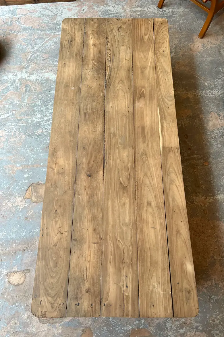 Grande table basse en châtaignier Début XXème