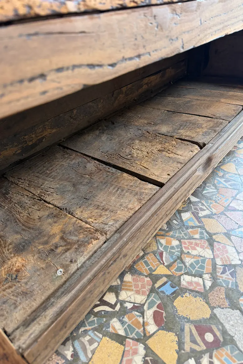 Banc-coffre ancien – XIXe siècle