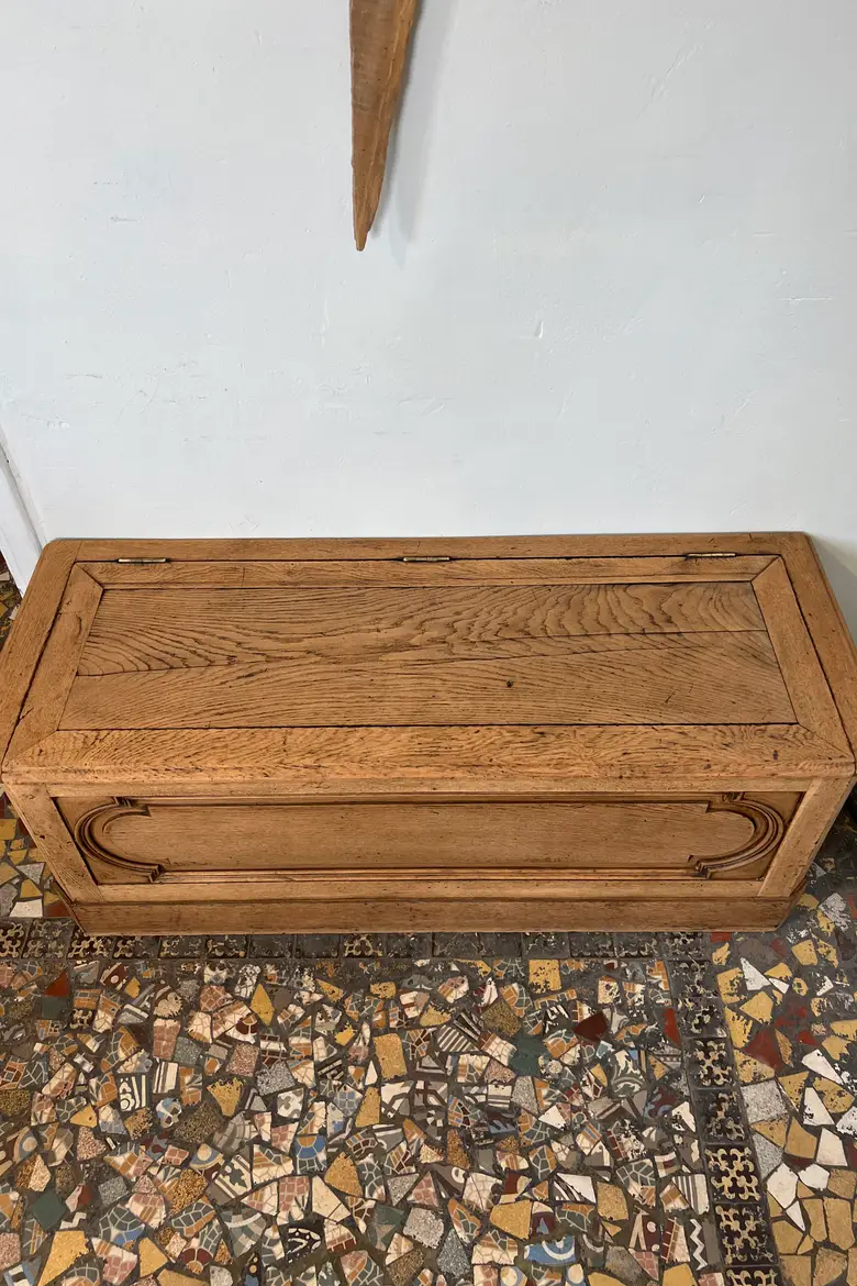 Banc coffre en chêne