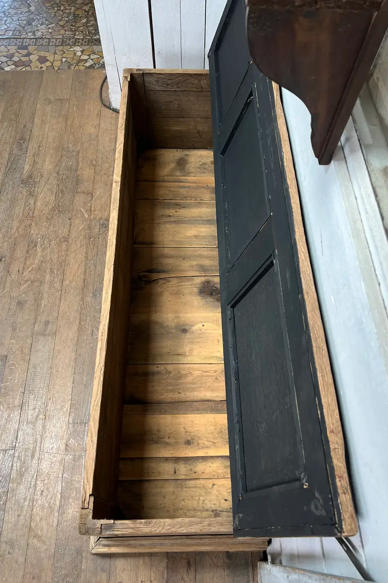 Banc coffre en chêne