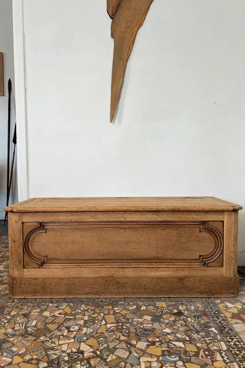 Banc coffre en chêne