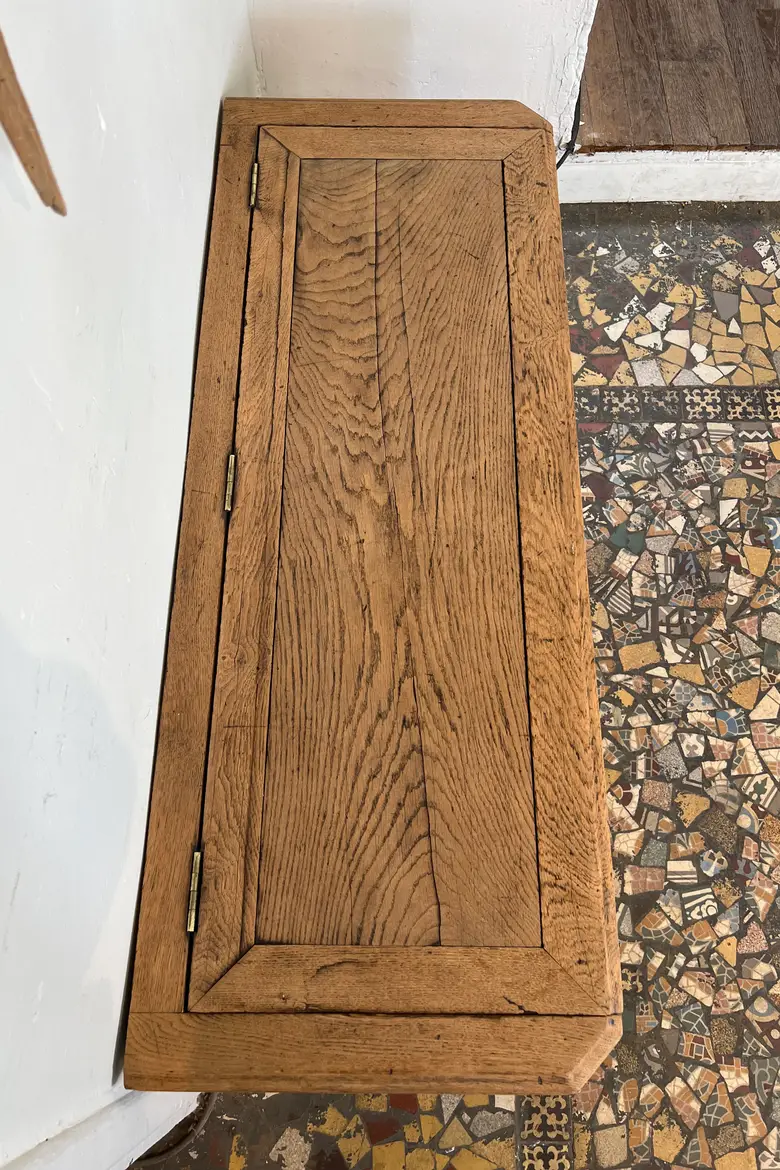 Banc coffre en chêne