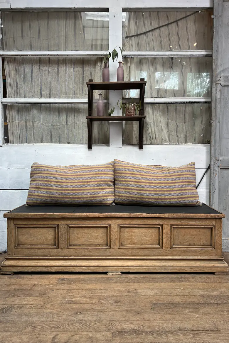 Banc coffre en chêne