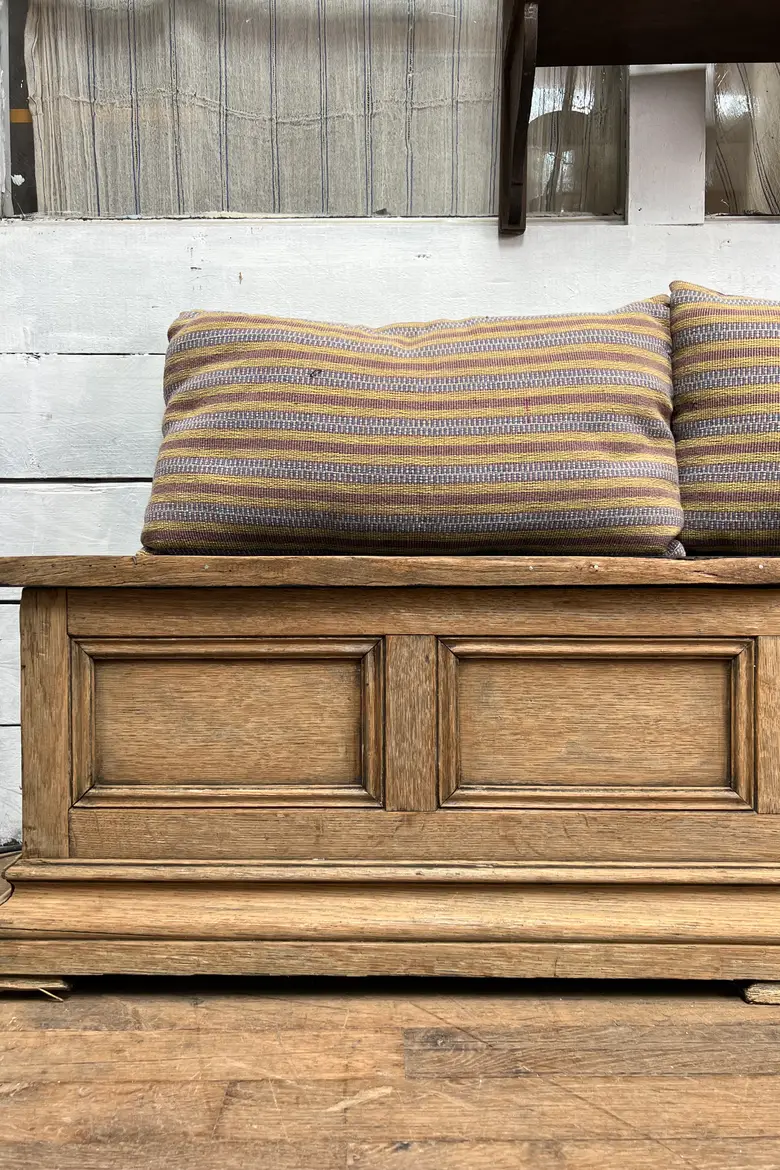 Banc coffre en chêne