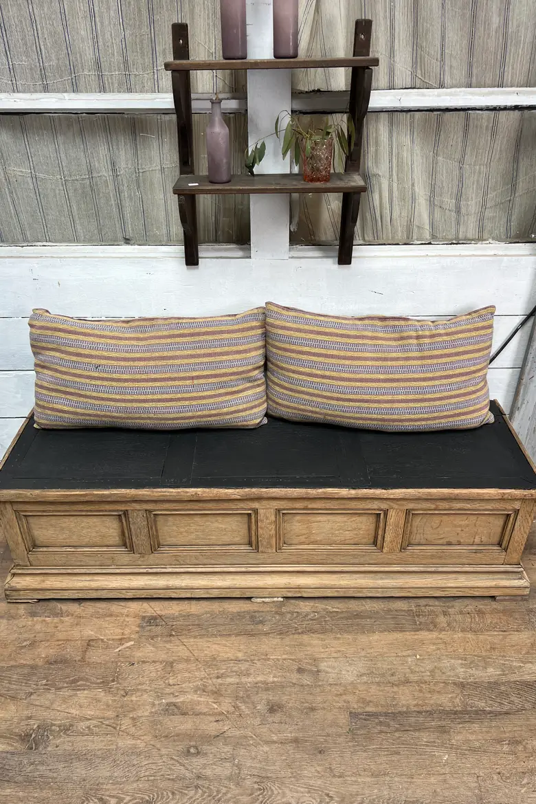 Banc coffre en chêne