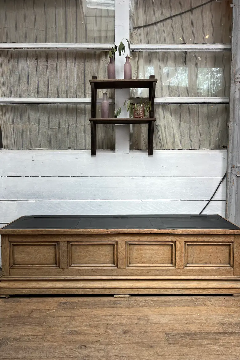 Banc coffre en chêne