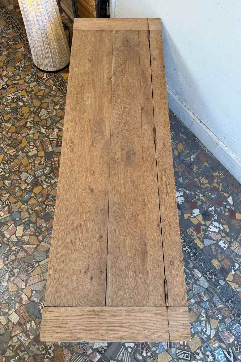 Banc coffre en chêne début 20ème