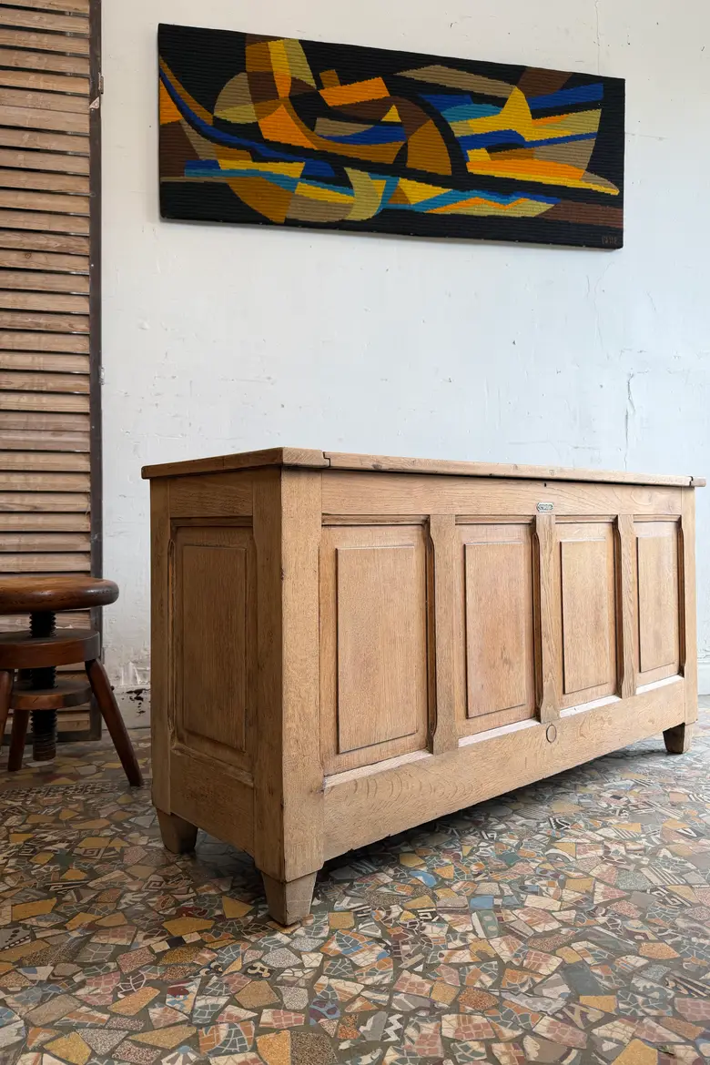 Banc coffre en chêne – début XXe siècle