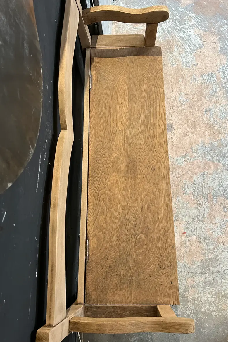 Banc coffre en chêne Début XXème