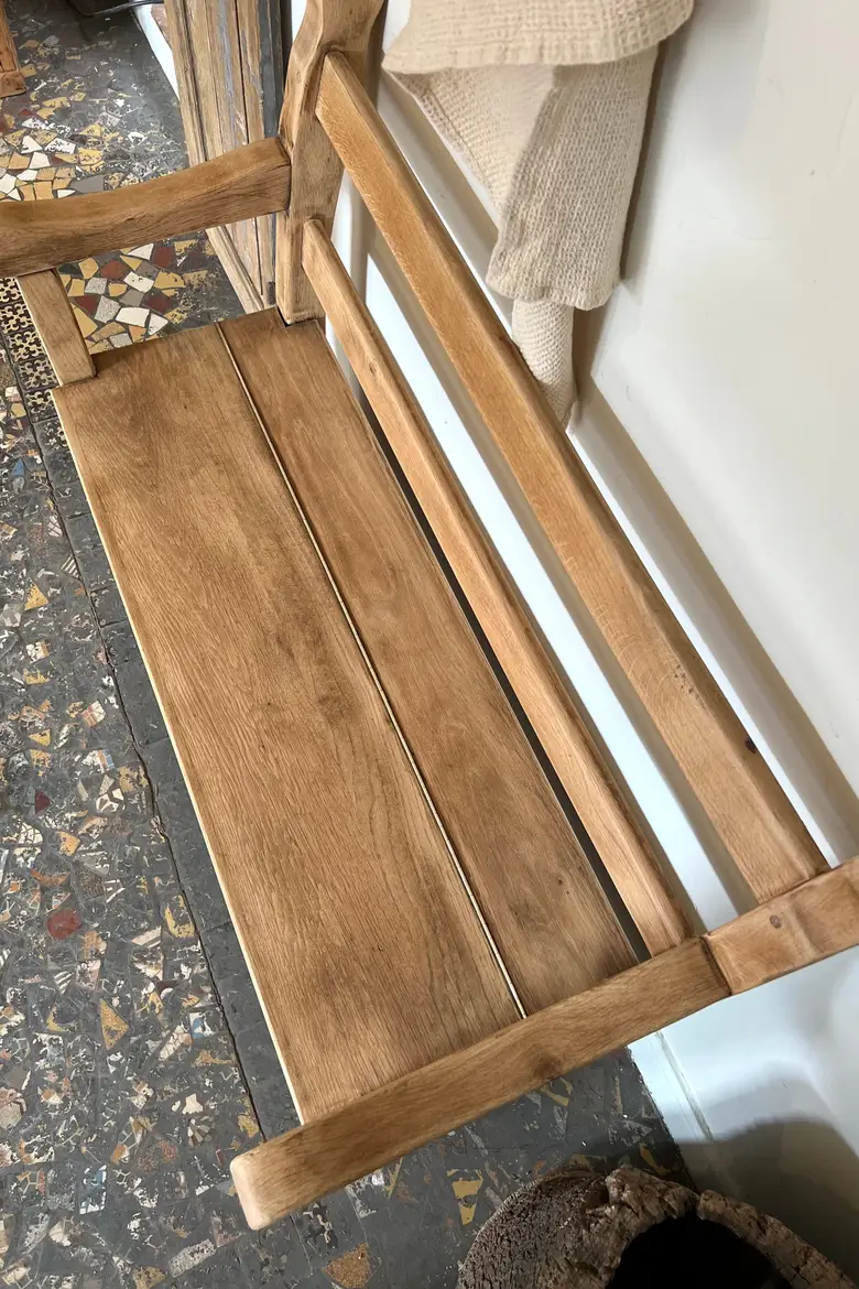 Banc coffre en chêne Début XXème