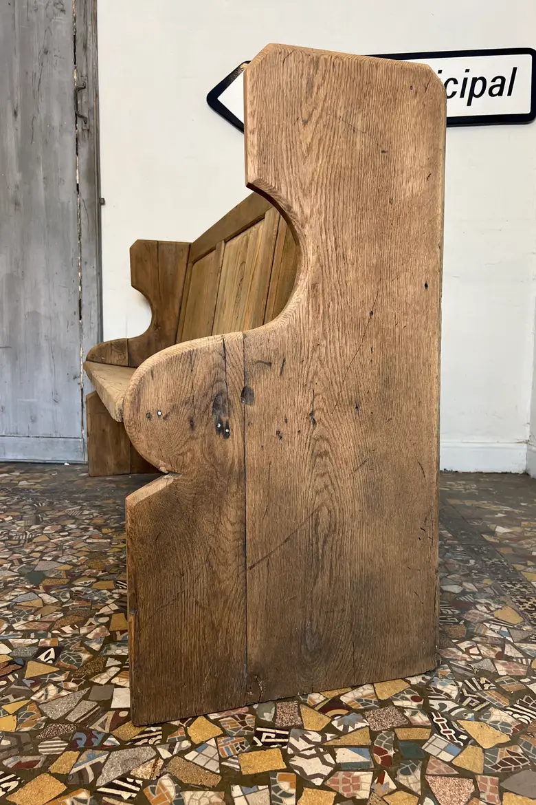 Banc d’alpage en chêne 19ème