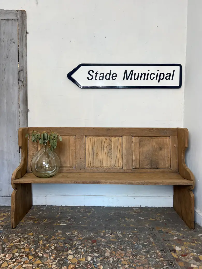 Banc d’alpage en chêne 19ème