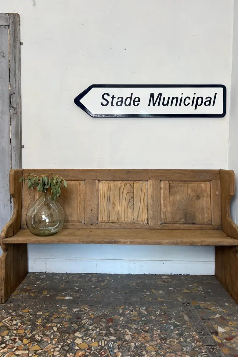 Banc d’alpage en chêne 19ème
