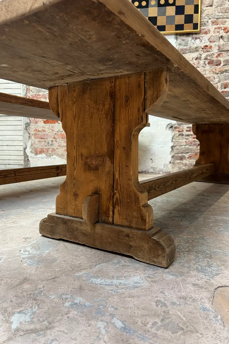 Banc de ferme en sapin