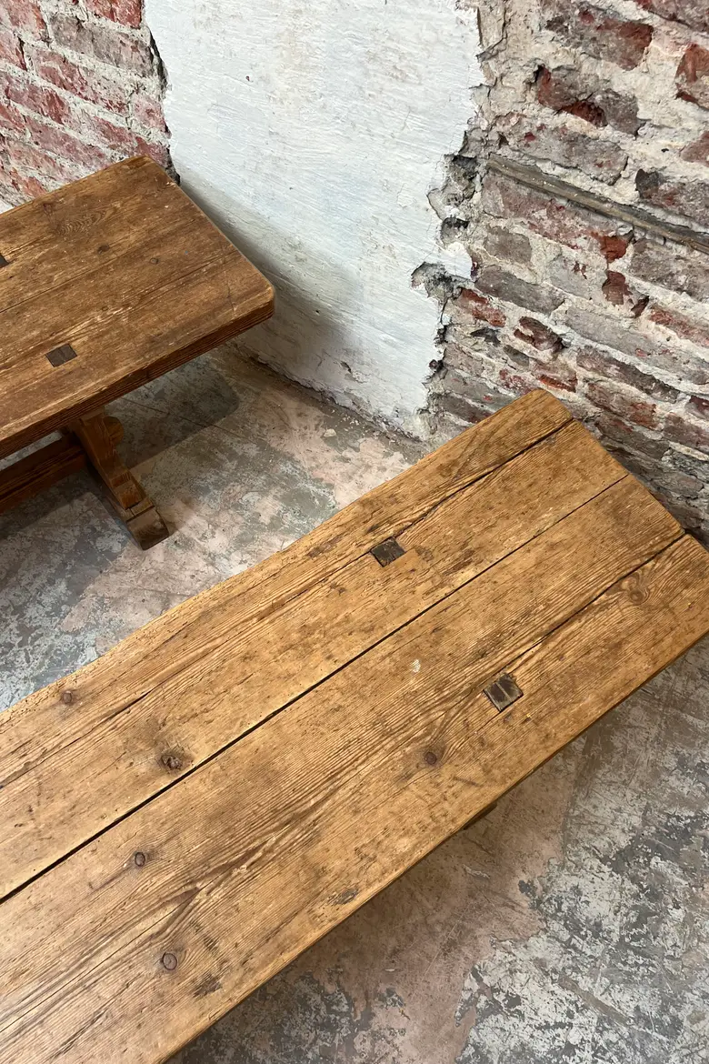 Banc de ferme en sapin