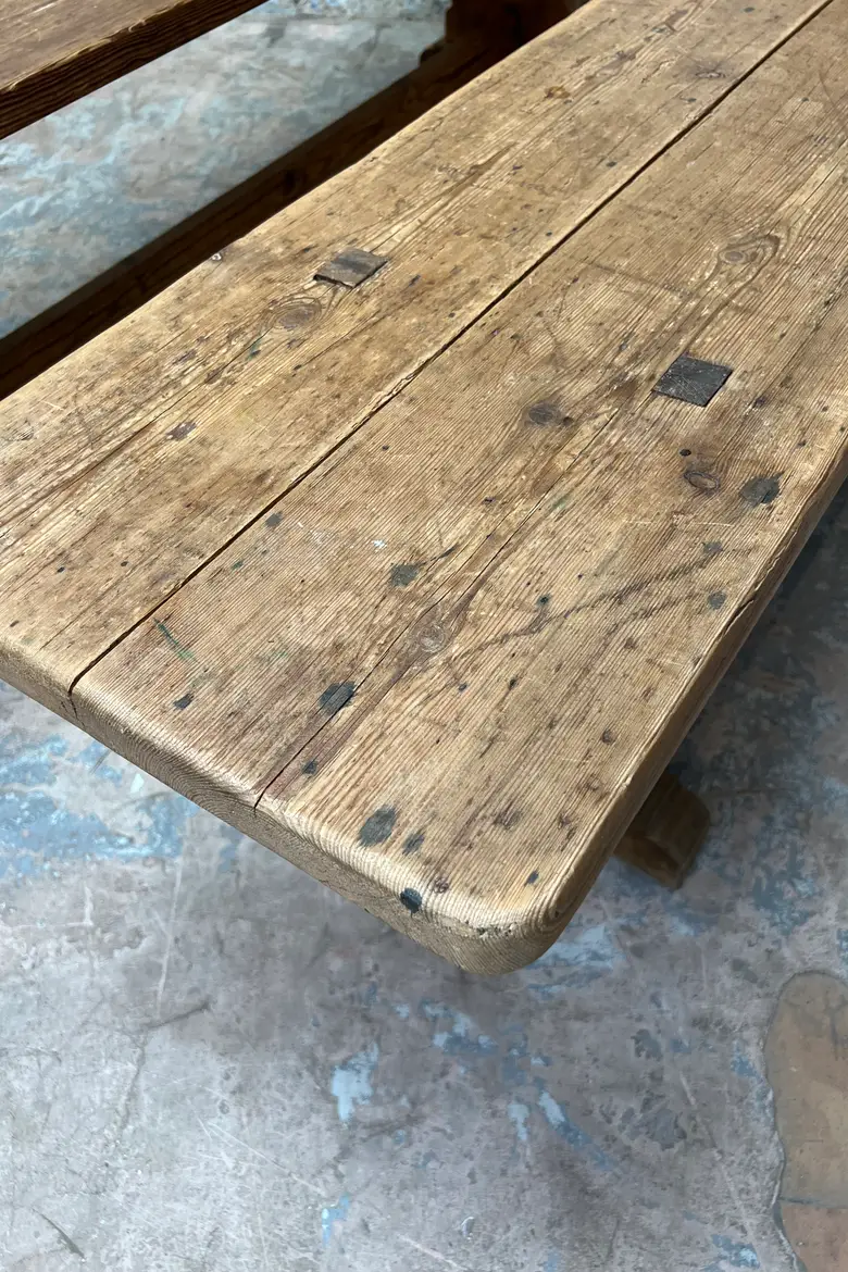 Banc de ferme en sapin