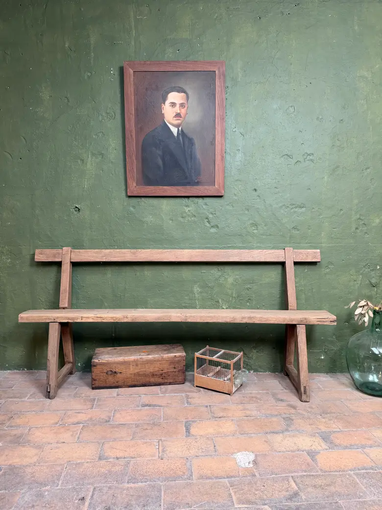 Banc en chêne XIXe