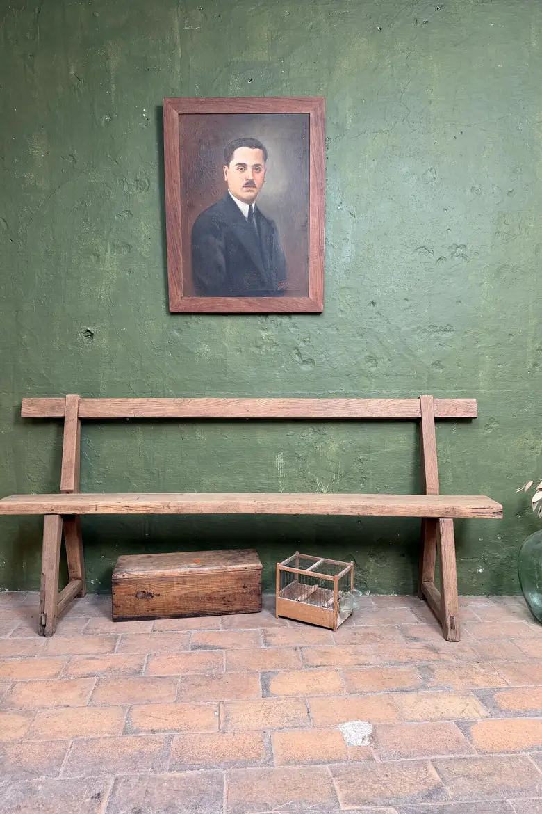 Banc en chêne XIXe