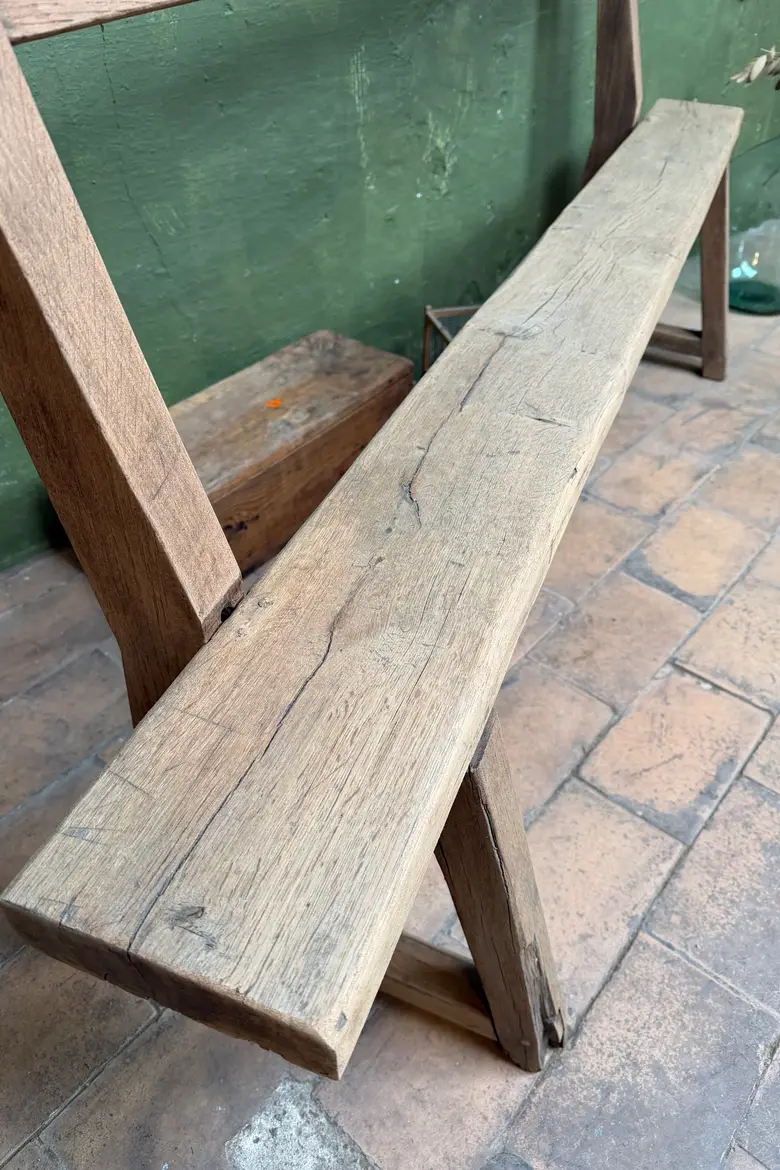 Banc en chêne XIXe