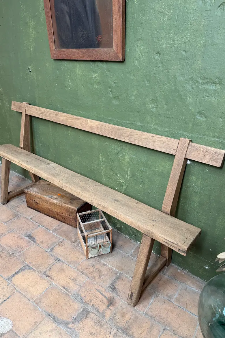 Banc en chêne XIXe
