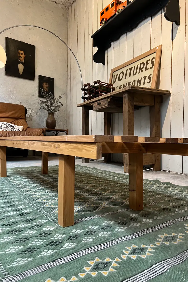 Banc ou table basse en sapin